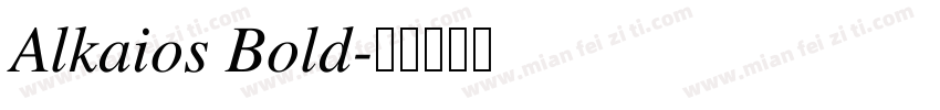 Alkaios Bold字体转换